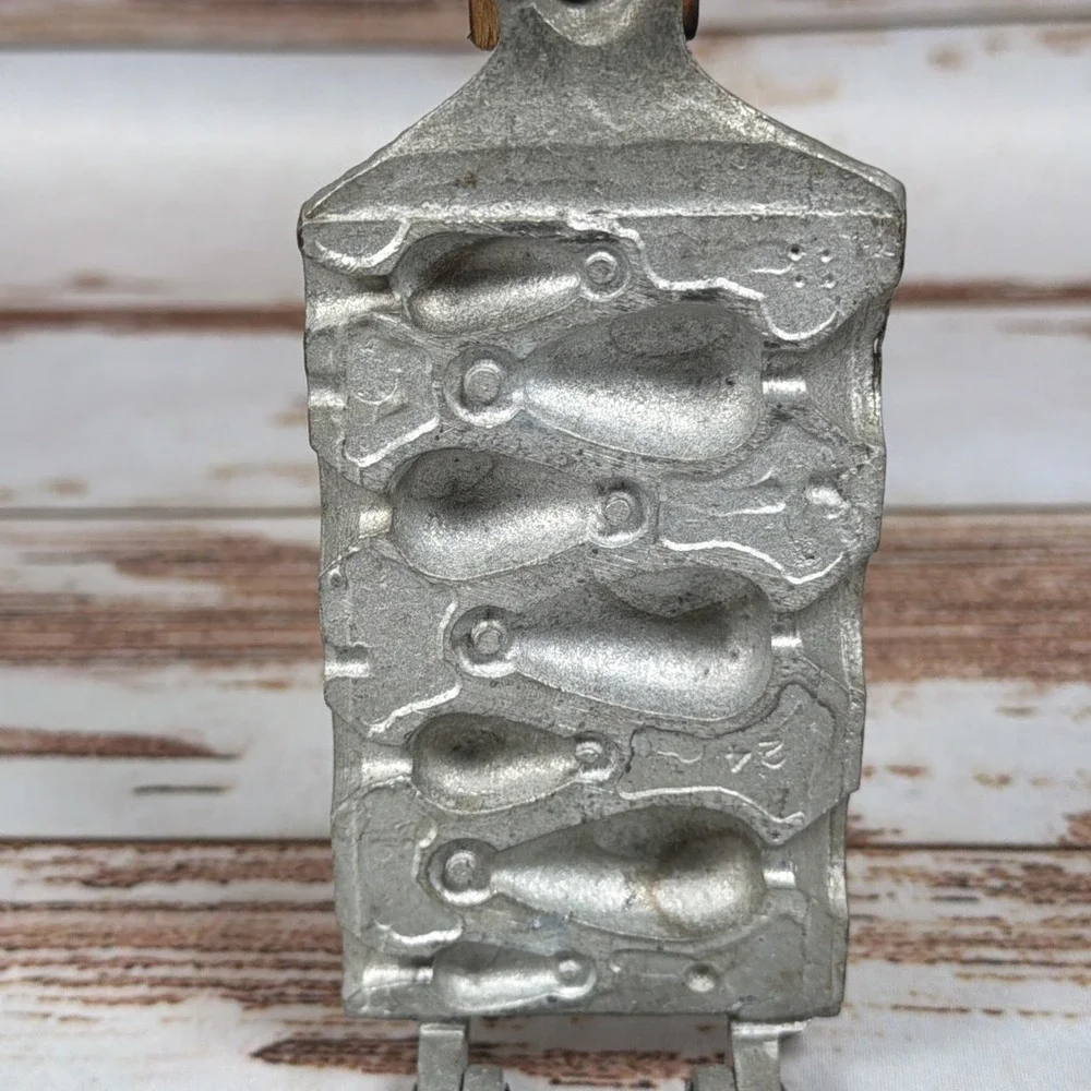 Vintage E.L. Sweet & Son Lead Sinker Mold Tonawanda NY Fishing Tool